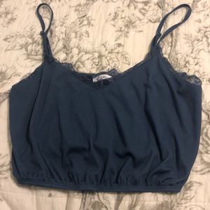Blue Crop Top